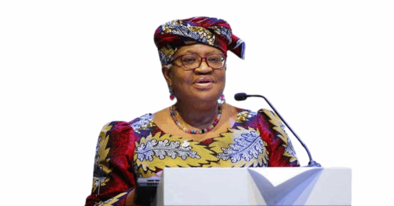 Dr ngozi okonjo iweala speaking at the world economic forum Davos 2025 about sustainable trade and Africas green energy potential