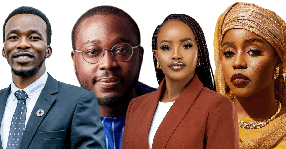 Cover of Ttybrand Africa magazine 2025 award issue featuring four African change makers from Nigeria, Ghana, Rwanda, and Kenya celebrated for their innovation and impact