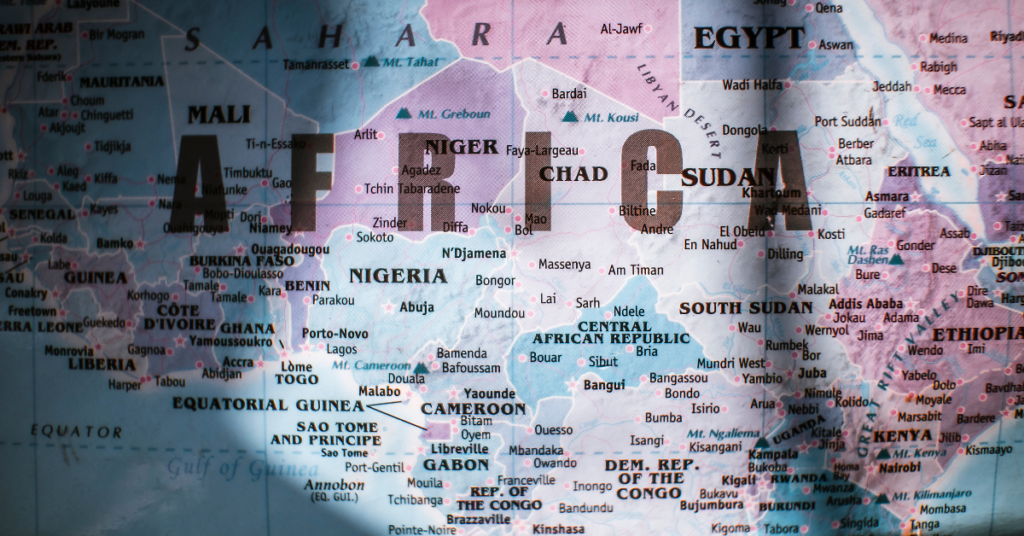 Map of Africa highlighting the top 10 richest countries in 2026 based on prosperity index