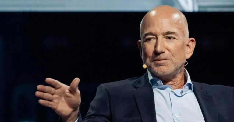 Jeff Bezos speaks about Project Prometheus during a CNBC interview discussing the company’s AI engineering ambitions