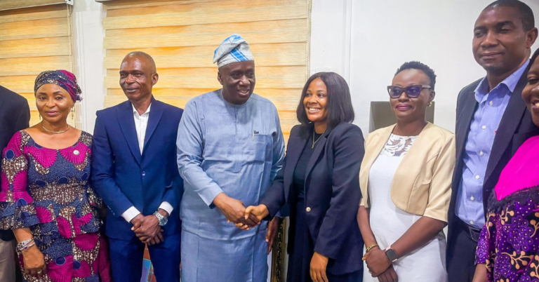 Officials of the Lagos State Ministry of Commerce, Cooperatives, Trade & Investment during the official endorsement of AEBS 2026 in Lagos.