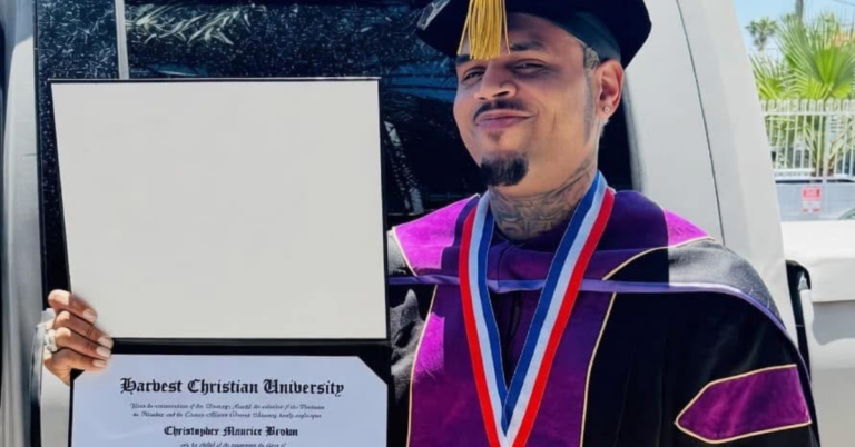 Chris Brown Receives Honorary PhD in Visual and Performing Arts From Harvest Christian University as Career Reaches New Global Peak