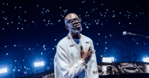 Black Coffee performs during his sold-out Live With Orchestra concert at London’s O2 Arena alongside a live orchestra and surprise guests.