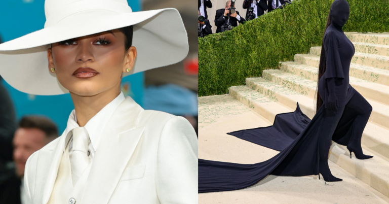 Celebrities arrive on the Met Gala red carpet during the 2026 fashion event in New York Cit