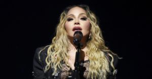 Madonna celebrates new Billboard success as I Feel So Free debuts on Hot Dance/Pop Songs chart.