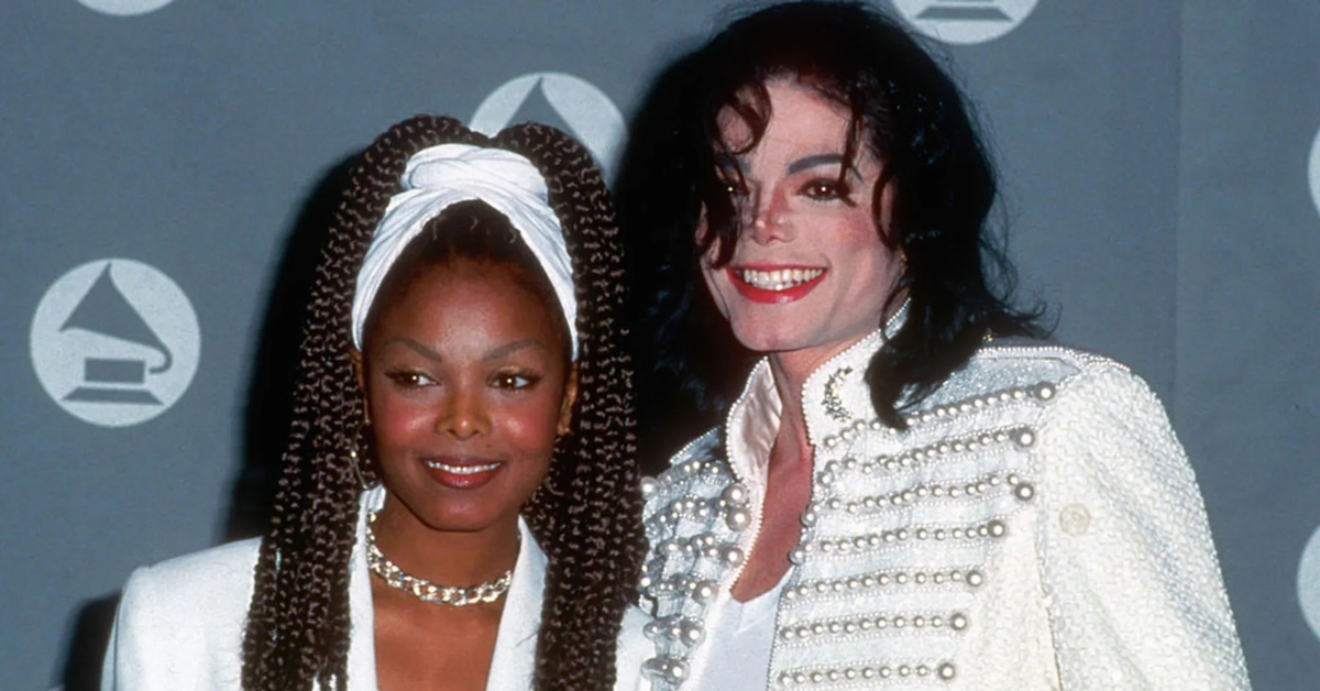 Michael Jackson and Janet Jackson during their iconic Scream music video era.