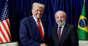 Donald Trump welcomes Brazil President Lula da Silva to the White House for key economic and trade talks.