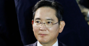 Samsung chairman Lee Jae-yong as family completes record $8 billion inheritance tax payment.