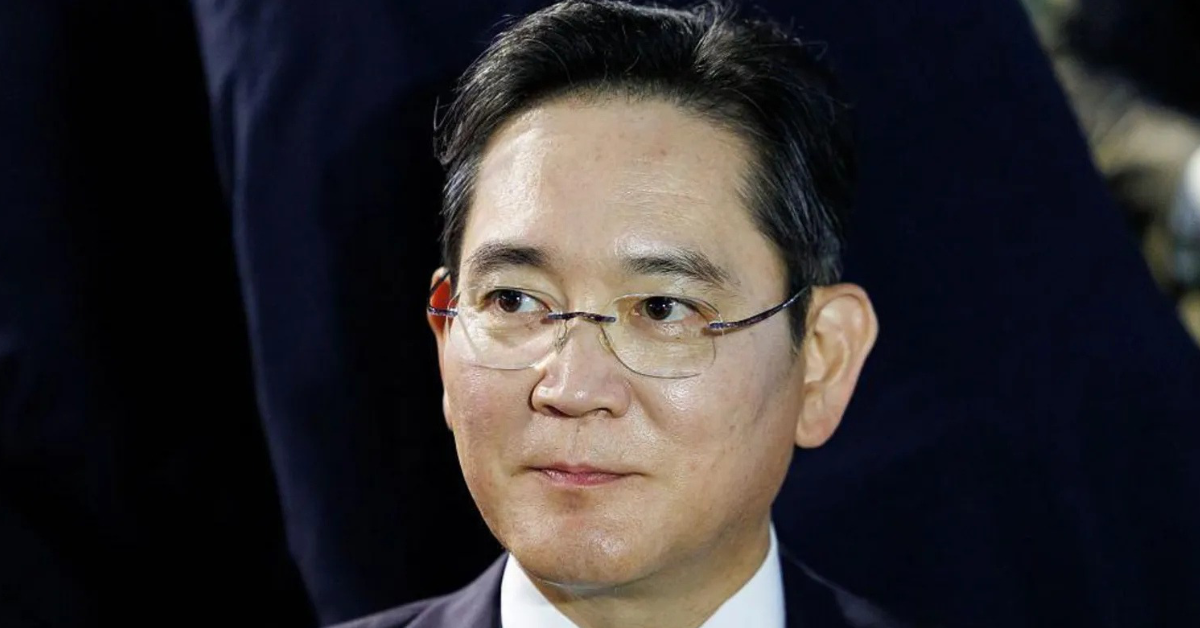 Samsung chairman Lee Jae-yong as family completes record $8 billion inheritance tax payment.