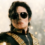 Michael Jackson Thriller album artwork marking its historic 500-week milestone on Billboard Top Album Sales chart.