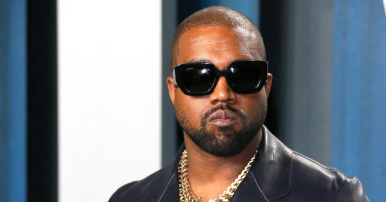 Ye performs on stage during a listening event as jury orders payment in copyright sample lawsuit.