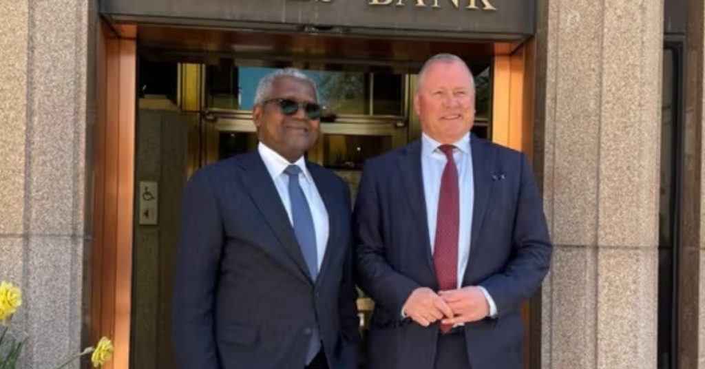 Aliko Dangote meets executives from Norges Bank Investment Management over Africa investment opportunities.