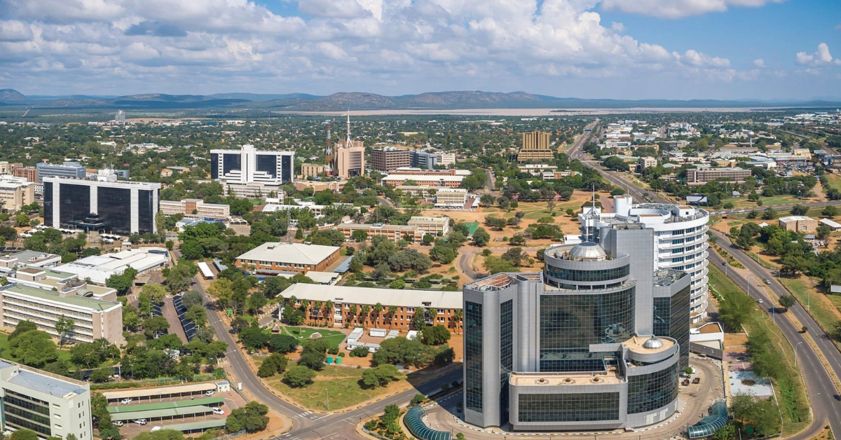 Botswana skyline symbolising new startup investment opportunities as Botswana Tech Fund launches to back Southern African entrepreneurs.
