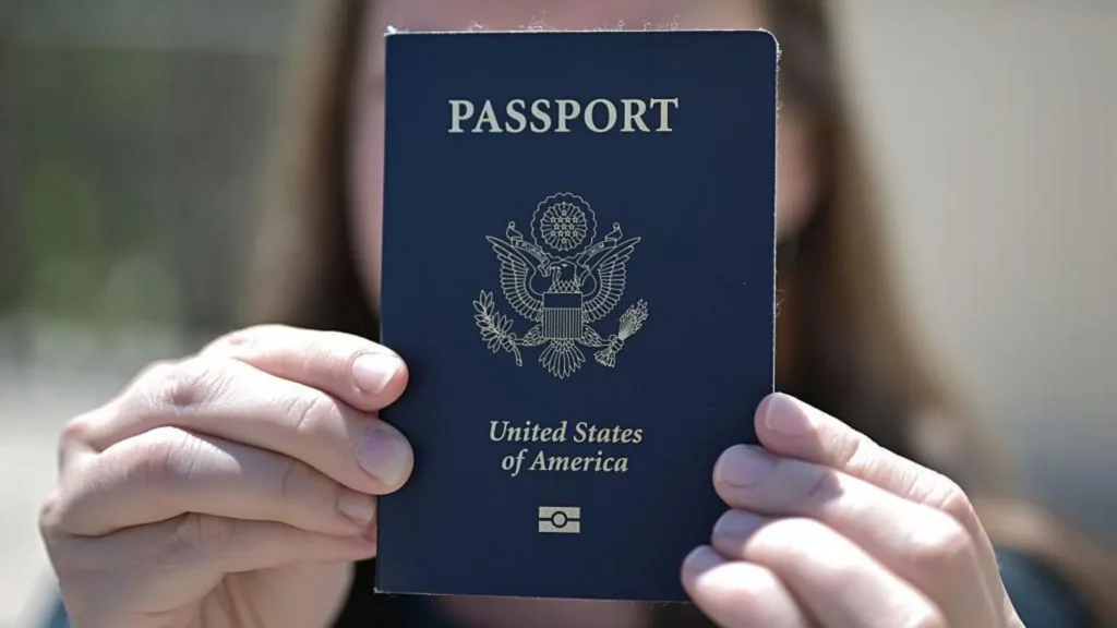 US passport beside legal papers as America cracks down on unpaid child support debt.