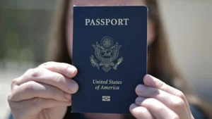 US passport beside legal papers as America cracks down on unpaid child support debt.