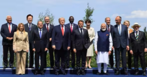 World leaders gather at the G7 Summit 2026 in Évian-les-Bains, France, as Narendra Modi, Donald Trump and other leaders discuss trade, energy security, Ukraine, West Asia and global health challenges.