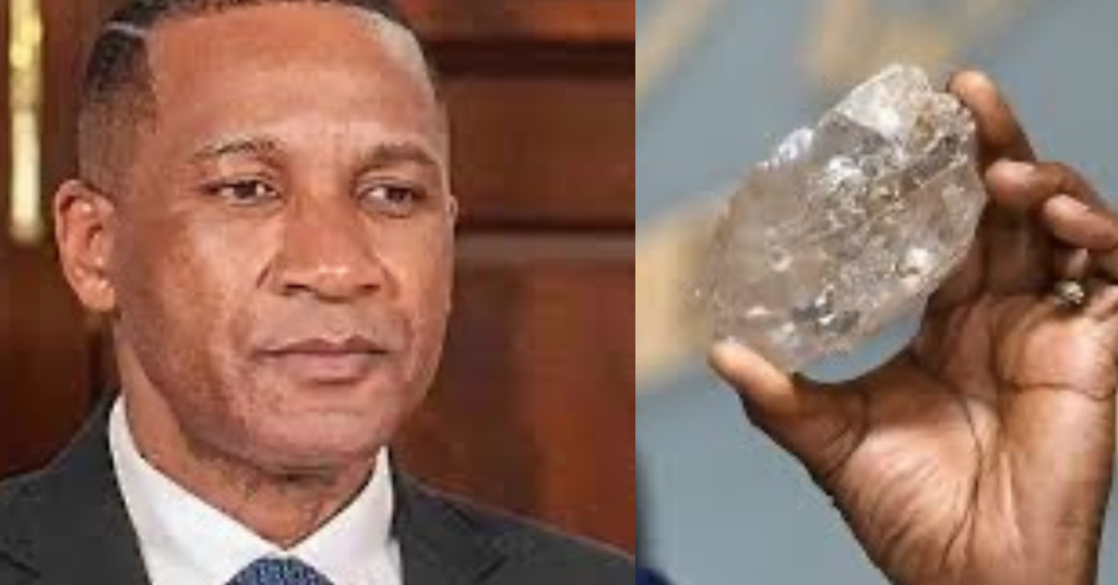 President Duma Boko as Botswana seeks support from the UAE and Oman to acquire a larger stake in De Beers amid global diamond market changes.