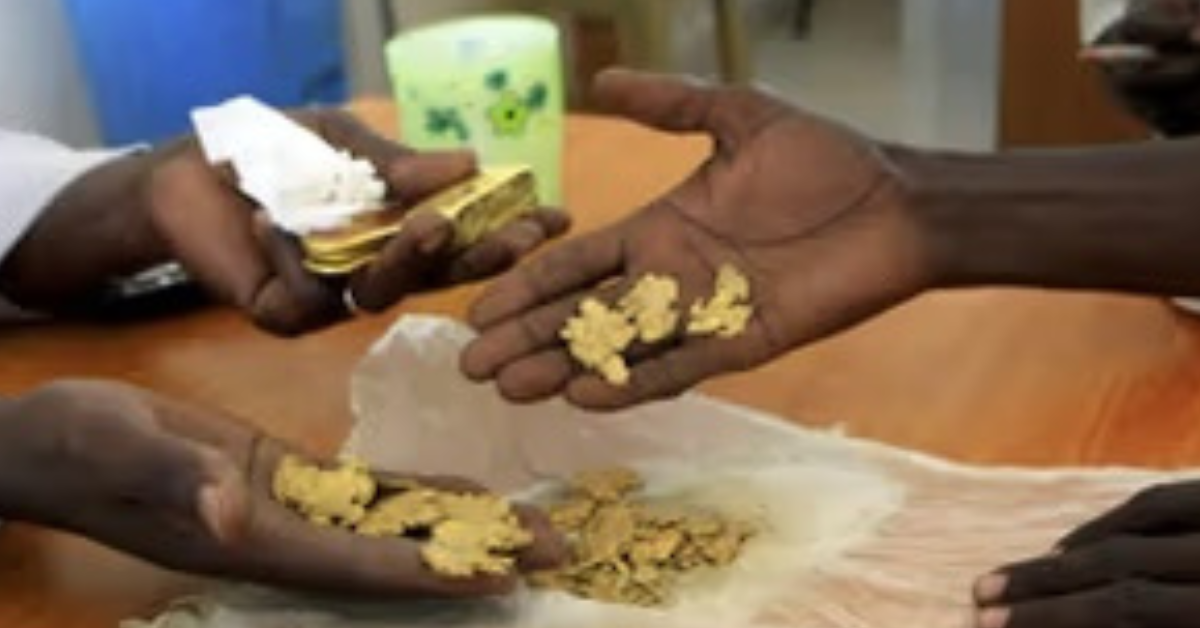 Artisanal miners operating at a Sudanese gold mining site amid new government regulations targeting illegal mining, gold smuggling, environmental pollution, and security threats within the country’s traditional mining industry.
