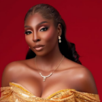 Tamunosoye Karibi-George celebrates after winning the Miss World Nigeria 2026 crown at Balmoral Hall, Federal Palace Hotel, Lagos.