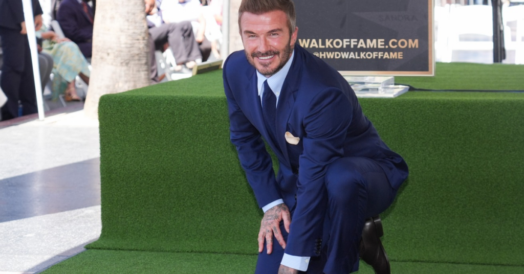 Sir David Beckham is honoured with a Hollywood Walk of Fame star, celebrating his global football legacy and cultural impact