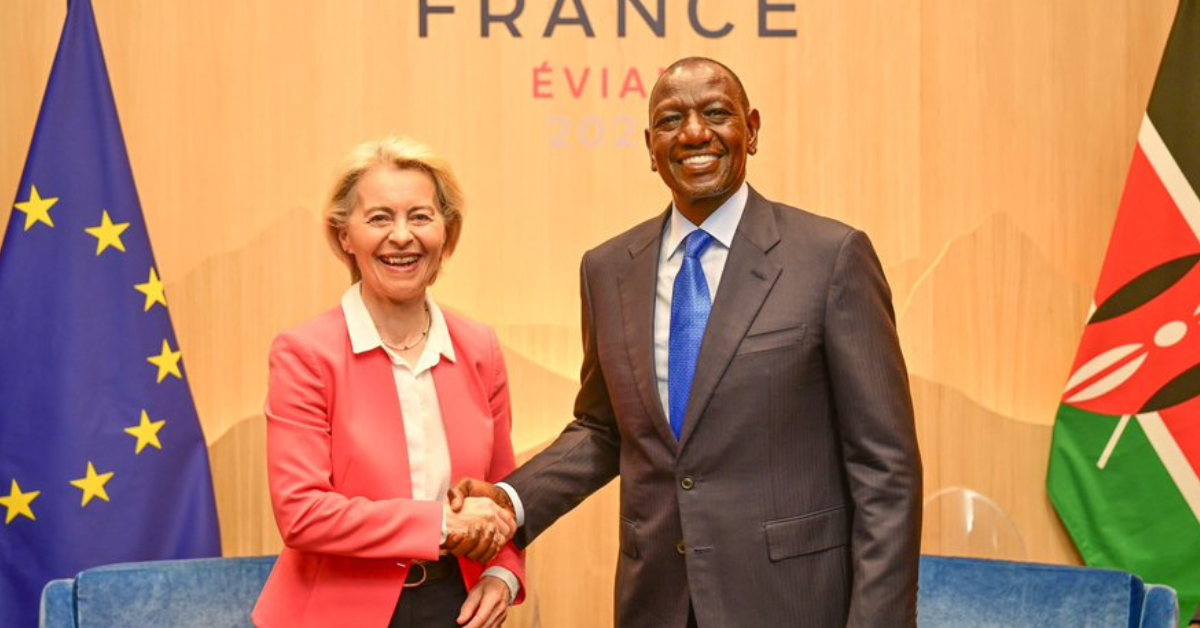President William Ruto meets European Commission President Ursula von der Leyen to discuss Kenya-EU trade, investment, digital transformation and infrastructure development.
