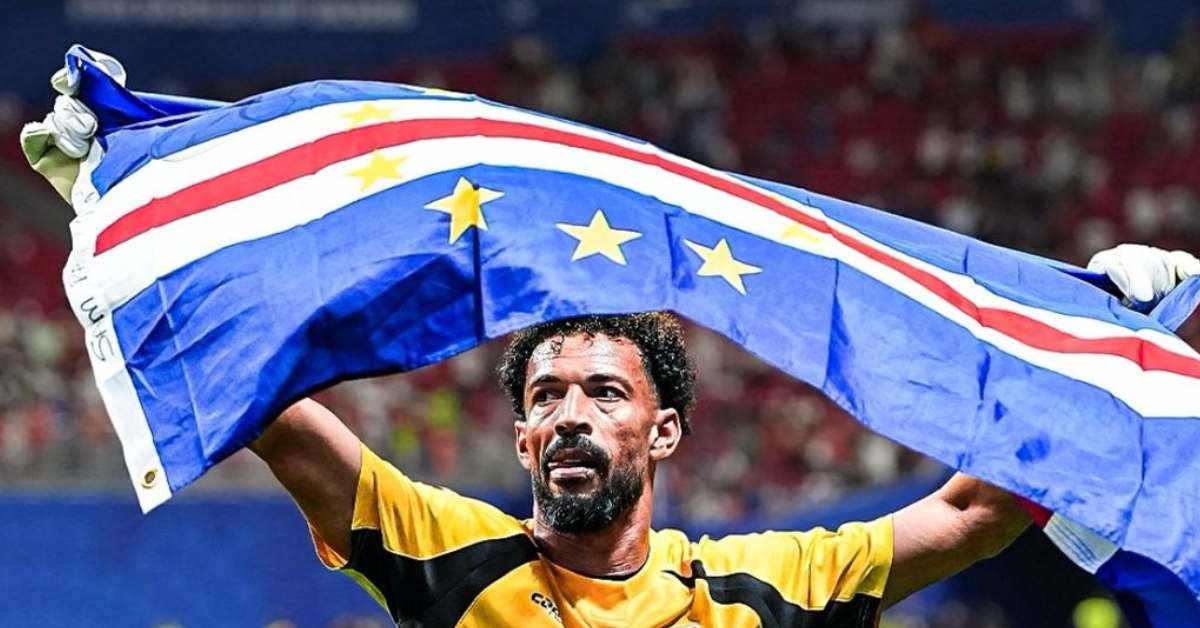 Cape Verde goalkeeper Vozinha celebrates after helping his nation secure a historic draw against Spain at the FIFA World Cup 2026.
