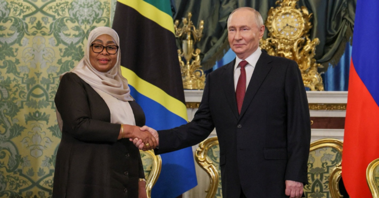 President Samia Suluhu Hassan and President Vladimir Putin during bilateral talks at the Kremlin Palace in Moscow on June 3, 2026.