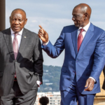 President William Ruto and President Cyril Ramaphosa witness the signing of six Kenya-South Africa trade and cooperation agreements at the Union Buildings in Pretoria.