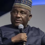 Abdulsamad Rabiu speaking during the BUA Foods Annual General Meeting after shareholders approved a record $363 million dividend payout.