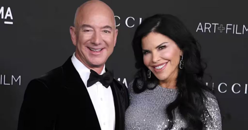 Lauren Sánchez and Jeff Bezos supporting sustainable fashion innovation through the Bezos Earth Fund.