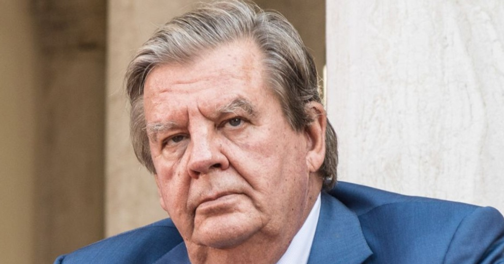 South African billionaire Johann Rupert during a business event as Reinet announces the revival of its €500 million share buyback programme.