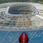 Construction work at an AFCON 2027 stadium as East African nations prepare for CAF inspections.
