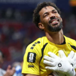 Cape Verde goalkeeper Vozinha celebrating after signing for Colo Colo following the 2026 FIFA World Cup.